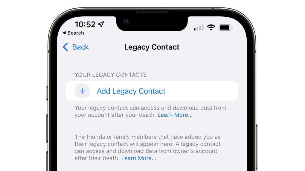 5721411 apple ios 15 2 legacy contact